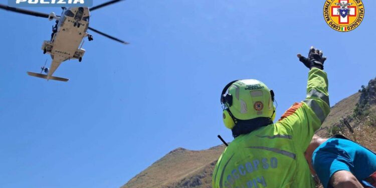 Intervento del Soccorso Alpino presso la Riserva Naturale Orientata Zingaro
