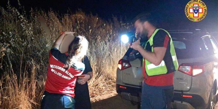 Intervento del Soccorso Alpino a Piana degli Albanesi
